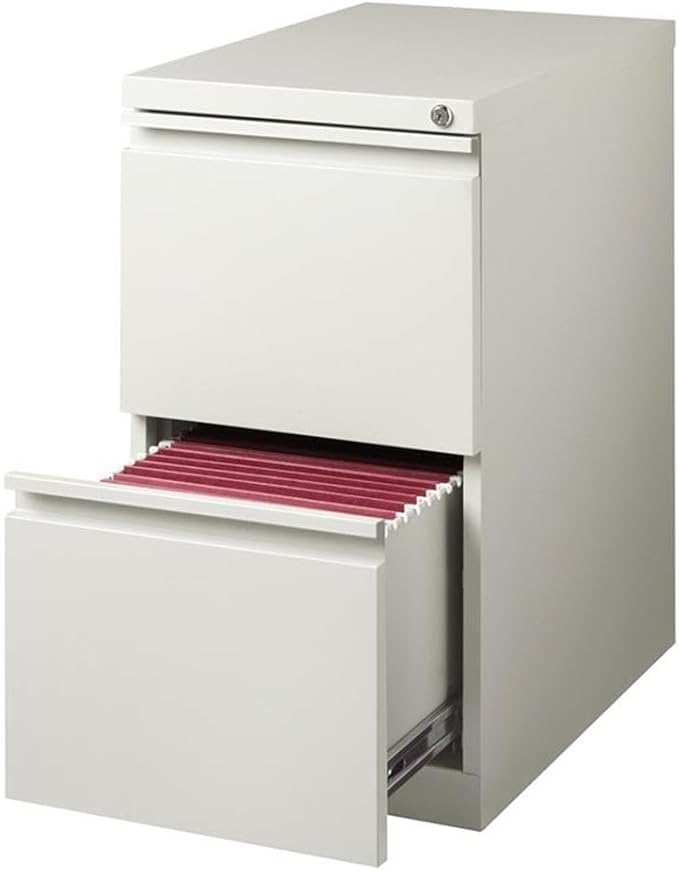 Pemberly Row 2 Drawer Mobile File Cabinet File in Light Gray - Image 3