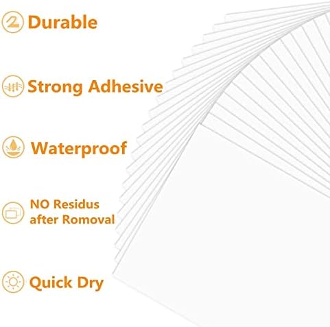 LabelMore 8.5 x 11 Full Sheet Sticker Label for Laser & Inkjet Printers, 10000 mailing Shipping Labels, White - Image 3