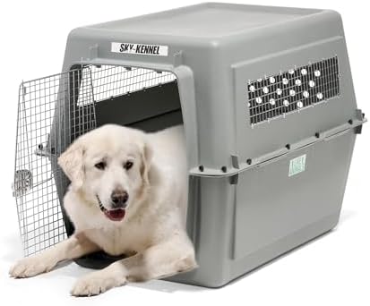 Petmate Sky Kennel for Air Travel, 48in Dog Crate for Pets 90 to 125lbs by Petmate