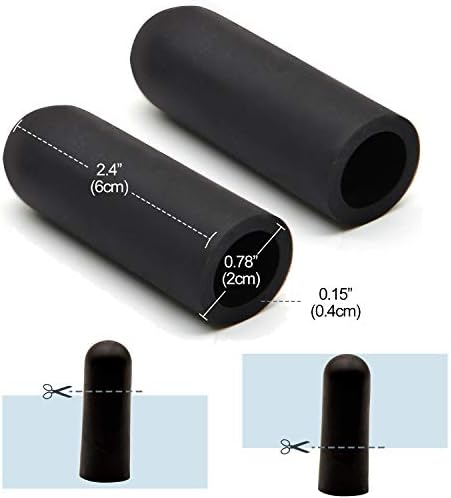 Povihome Finger Cots Protectors - Moisturizing Thumb and Finger Covers - Thickend Version - Elastic Cracked Silicone Finger Sleeves to Protect Cracked, Peel Finger and Other Finger Pain (Black, 10PCS) - Image 2