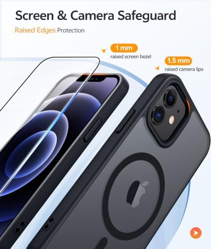 FNTCASE for iPhone 13 Mini/iPhone 12 Mini Case, Fit for Magsafe, Black - Image 4