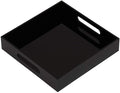 Glossy Black Sturdy Acrylic Serving Tray by KEVLANG