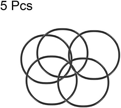 uxcell Nitrile Rubber O-Rings 38mm OD 35mm ID 1.5mm Width, Metric Sealing Gasket for Automotive Machine Plumbing, Pack of 5 - Image 3