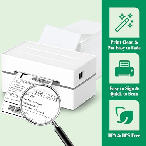 METRONIC Thermal Labels 4x6 200 Labels Fanfold Direct Shipping Labels - Image 4