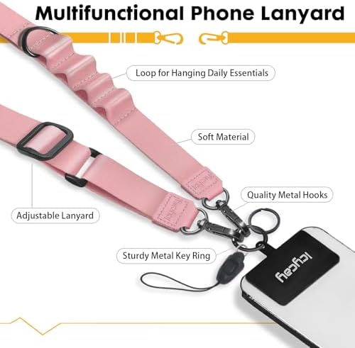 Icycay Phone Lanyard Crossbody Strap Neck Adjustable Teacher Women Solid - Image 3
