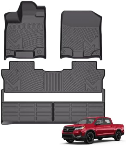 Floor Mats & Floor Liners Custom for 2017-2026 Honda Ridgeline Crew Cab by CMVTAuto