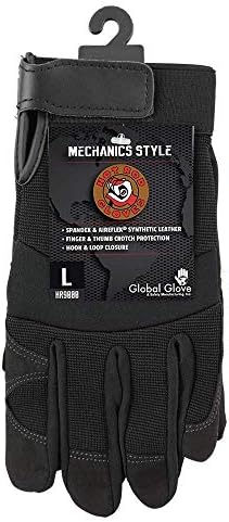 Global Glove HR9000 - Hot Rod Gloves Synthetic Leather Mechanics Style Glove - Large - Image 4