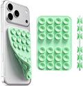 Upgraded Double Sided Silicone Suction Cup Phone Case Mount, Light Green by Mnyatr