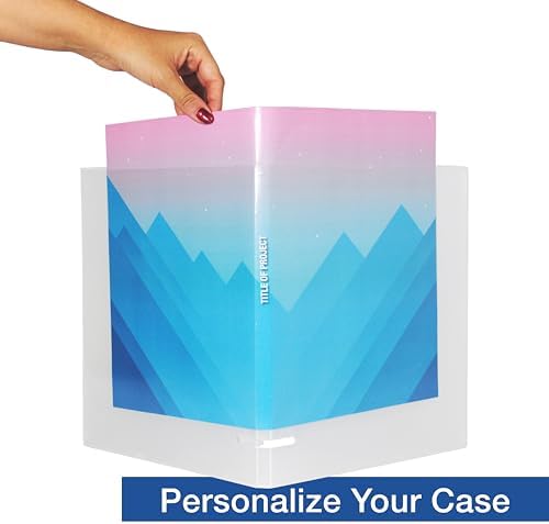 UniKeep 3 Ring View Binder - Binder Case is Fully Enclosed - Available in White, Clear, or Black and in Different Spine Sizes (Pack of 3, Clear, 0.5 Inch) - Image 3