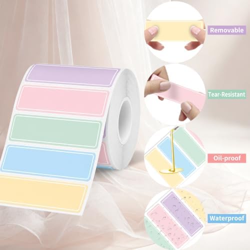 300PCS Removable Labels, 1x3 Removable Colored Labels Stickers, Writable Stickers for Home & Office, Smudge-Proof Finish, Residue-Free Removal, for Food Containers, Classroom, Storage - Image 4