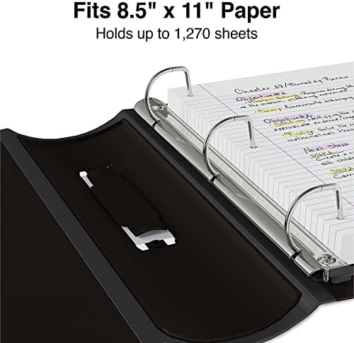 Staples Better Binder, 5 Inch Extra-Capacity D-Ring, Black, 2-Pack - Image 4