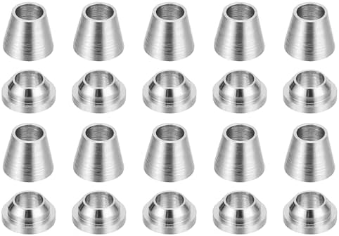PATIKIL 3mm Tube OD 304 Stainless Steel Compression Tube Fitting Sleeve, 20 Pack Double Ferrule Ring Tubing Fitting Assortment Kit, Silver by PATIKIL