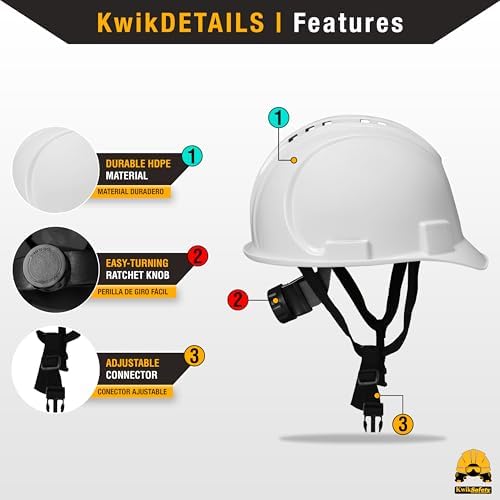 KwikSafety - Charlotte, NC - Hard Hats [Full Brim, Cap Style, Climbing Style] Type 1, Class C ANSI OSHA - Image 2