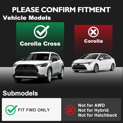 Floor Mats for Toyota Corolla Cross FWD 2022-2026 (No AWD/Hybrid/Sedan) - Image 2
