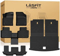 LASFIT TPE All-Weather Floor Mats Full Set for Volkswagen Atlas 2019–2026, 6-Seat Captain’s Chairs, 3-Row Floor Mats, Cargo Liner & Seatback Liners, Black by LASFIT