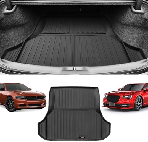 Custom for 2011-2023 Chrysler 300C/Dodge Charger Cargo Mats Trunk Liner All Weather TPE Protection Mat Accessories (for 2011-2023 Chrysler 300C/Dodge Charger) by Yonugli