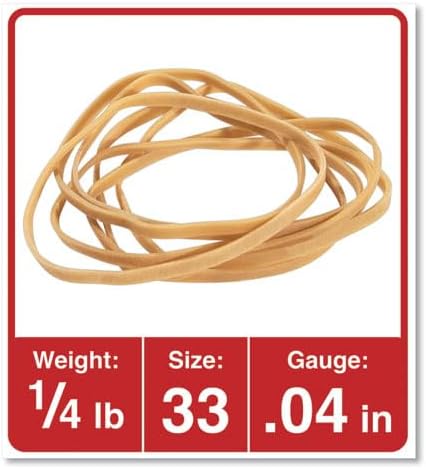 #33 Rubber Bands, All Purpose Rubber Bands, Natural Crepe, Approximately 160 - Image 3