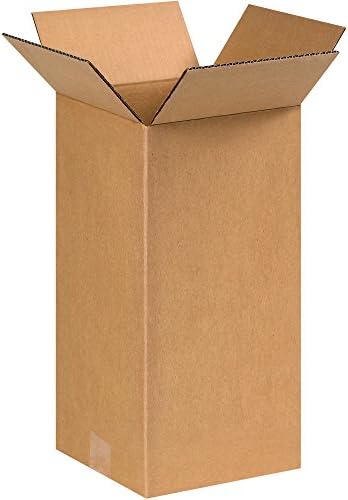 BOX USA 8x8x16 Tall Corrugated Boxes, Tall, 8L x 8W x 16H, Pack of 25 | Shipping, Packaging, Moving, Storage Box for Home or Business, Strong Wholesale Bulk Boxes by BOXUSA
