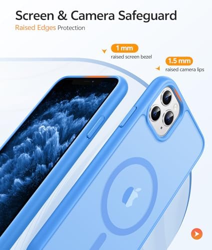 FNTCASE for iPhone 11 Pro Case, Fit for Magsafe, Translucent Matte Back - Image 4