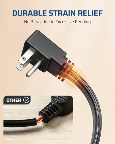 DEWENWILS 6FT Extension Cord, 3-Prong Flat Plug, 14/3, SPT-3, 2 Pack - Image 6