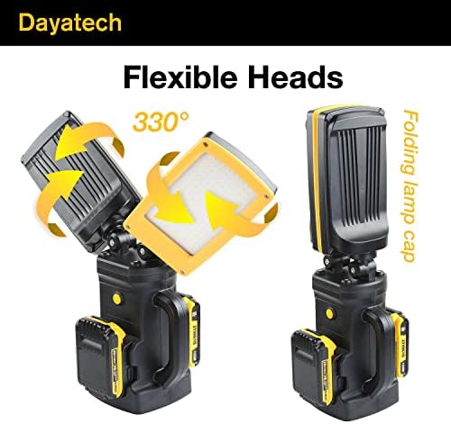 12000LM Cordless/Corded Tripod LED Work Light Fits DEWALT 20V - Image 5