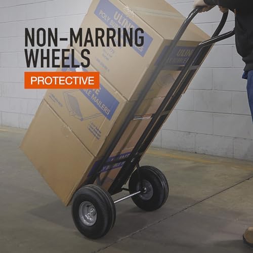 Ironton Steel Hand Truck, 600-Lb. Capacity, 10in. Pneumatic Tires - Image 3