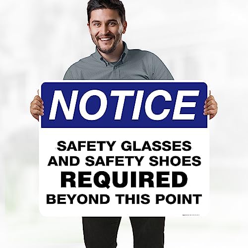 Safety Glasses and Safety Shoes Required Beyond This Point Sign, 24x30 - Image 2