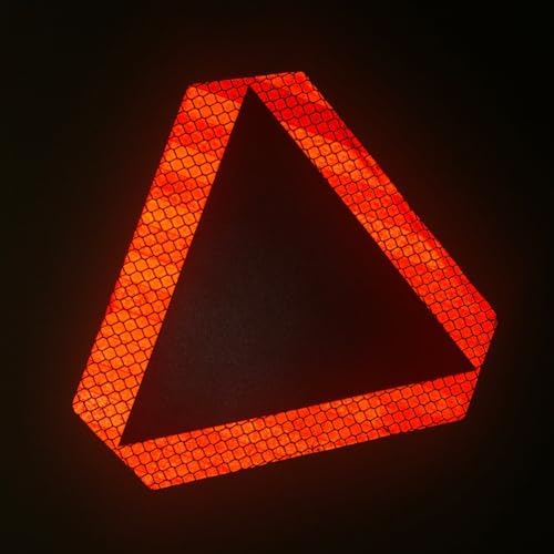 5Pcs Slow Moving Vehicle Sign Stickers, Reflective Triangle for Golf Cart - Image 4