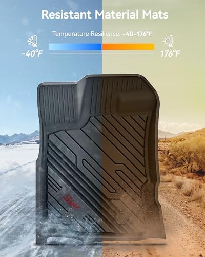 3W Floor Mats Fit for Ford Ranger Super Crew Cab 2020-2023 - Image 4