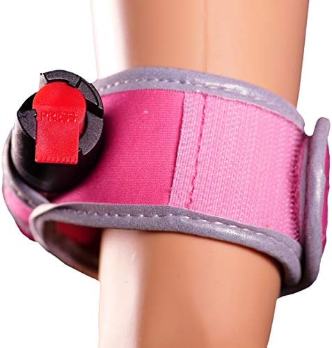 Police Strength OC Pepper Spray for Running, Lightweight Compact Self Defense Wristband Ideal for Women Runners, Joggers & Walkers w/ID Card, LED Light & Reflective Edging - Image 3
