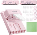 MUNBYN Multi Binding Machine with 2 Detachable Heads(Disc & Square), Pink by MUNBYN