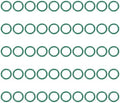 PATIKIL Fluorine Rubber O-Ring 11mm OD 8mm ID 1.5mm Width, 50Pcs Metric FKM Sealing Gasket Replacement for Seal Plumbing and Faucet Hose Machinery Plumbing Valves, Green by PATIKIL