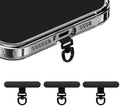 Yojaro 360° Rotating Stainless Steel Phone Tether Tab (3-Pack) - Universal for iPhone & Other Phones (Fits Wristbands/Necklaces/Crossbody Straps) by Yojaro