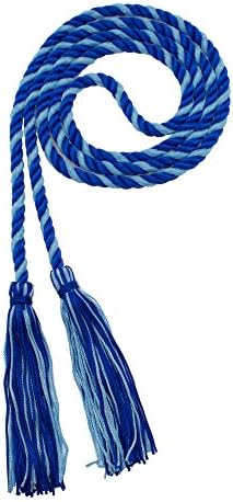 Tassel Depot Graduation Honor Cord - Royal/Light Blue - Every School Color Available - Made In Usa by TasselDepot