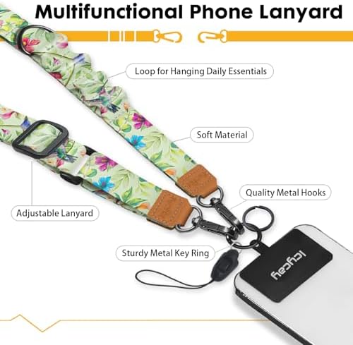 Icycay Phone Lanyard Crossbody Strap Neck Adjustable Teacher Women Birds - Image 3
