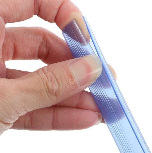 KALLORY 20pcs Blue Bookbinding Slide Binders 310mm X 15mm Plastic Binding Bars for A4 Document Binding Folders Office and School Report Covers - Image 4