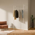 pamo White Clothing Rack Wall Mounted – 41" W × 87" H, 309 lbs by pamo