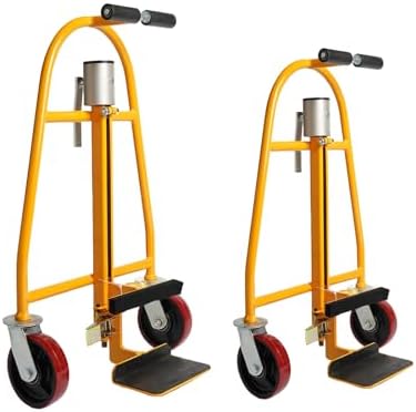 HILLHOUSE Manual Furniture Handling Equipment (2-Piece Set), Heavy Duty Cart, Aluminum, 1320 lb. Load Capacity, Gun Safe Dolly Heavy Duty, Easy Handling, Mechanical Carrier by HILLHOUSE
