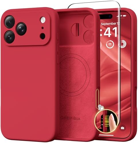 GolbinBox Magnetic for iPhone 18 Pro Max Case/17 Pro Max Case, Red by GolbinBox