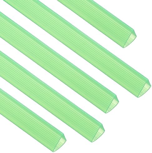 PATIKIL 30Pcs Binding Bars, 13x15mm Binding Bars Slide Grip 120 Sheets Capacity A4 Size Report Binder Presentation Binder for Study Office Report Cover Resume, Transparent Green by PATIKIL