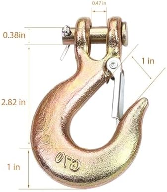 5/16" Chain Hooks, 6‑Pack Heavy Duty Clevis Slip Hook for Trailers - Image 2