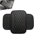 Car Center Console Cover, Patchwork Leather Armrest Cover Cushion with 2 Storage Bag, Waterproof Comfortable Auto Arm Rest Pad, Universal Center Console Protector for Sedan, SUV (Black) by Unknown