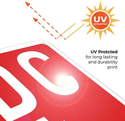 FDC Down Arrow Sign, Red Background, - Image 7