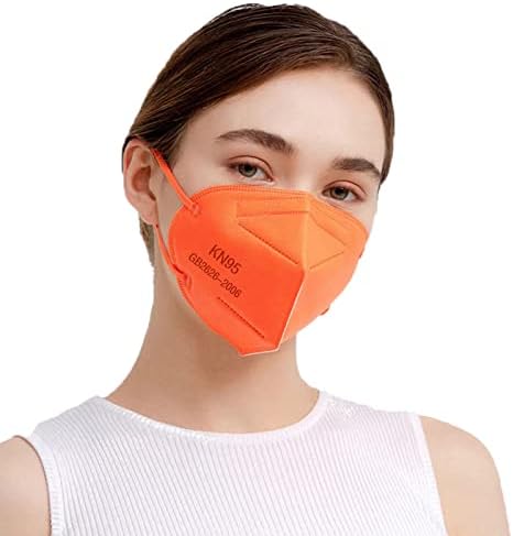 SAROULU 5-Layer Breathable Disposable KN95 Face Masks Respirator Cup Dust Safety Protection Mask by SAROULU