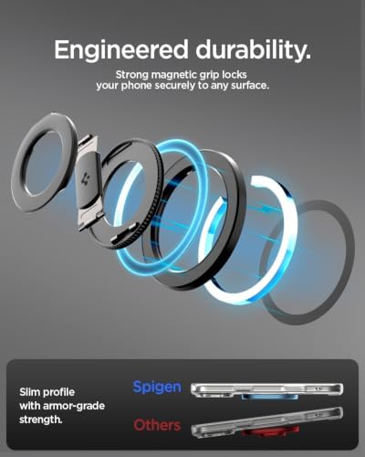 Spigen for MagSafe Phone Grip, O-Mag Ring MagFit Dual Magnet Hinge Holder - Image 7
