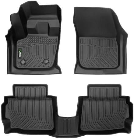 HAFIDI® Floor Mats for 2013-2016 Ford Fusion & Lincoln MKZ Car Mats for Fusion All Weather Floor Liners Protection TPE, Fits 1st & 2nd Row Full Set Custom Accessories, Black by HAFIDI