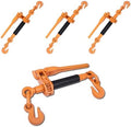 Ratchet Binder Plus Ratchet Chain Binder - 4 Pack Folding Handle Load Binder, 5/16" - 3/8" Grade 70 Chain, 7100 LBS Working Load Limit, Heavy-Duty Ratchet Binder DOT & SAE Compliant by Selvouth