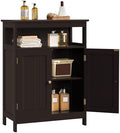 Yaheetech Small Bathroom Storage Cabinet with Double Doors, Espresso by Yaheetech