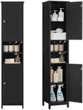 TEENFON 67" Tall Bathroom Cabinet with Adjustable Shelves and Doors by TEENFON