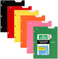 Five Star 4-Pocket Folder, 6 Pack, Paper Folder, Fits 3-Ring Binders, Holds 8-1/2" x 11" Paper, Assorted Colors (38056) by FiveStar